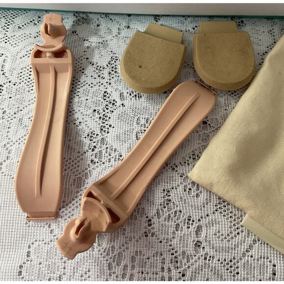 Pashion Footwear 7.5 The D'Orsay 4" Block Heel, Interchangeable Heels Sand - Picture 4 of 9